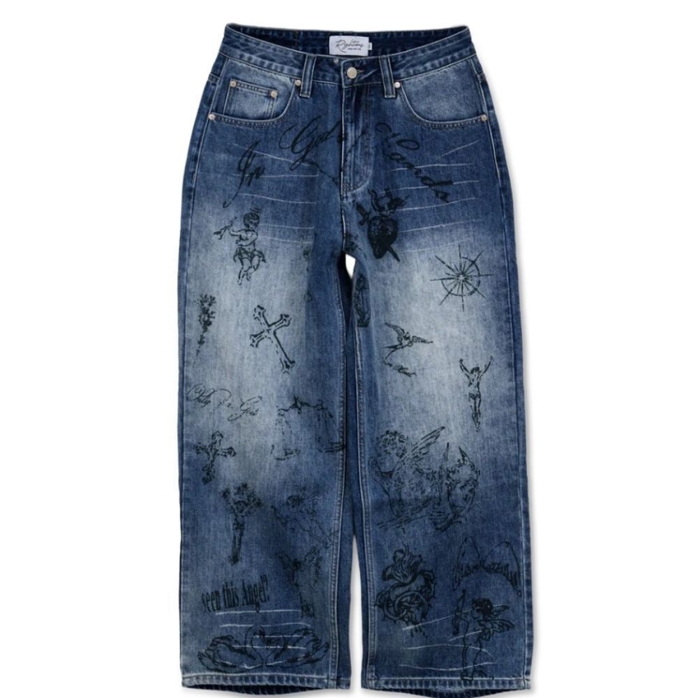 3003 New Righteous Tattoo" Denim 38x32